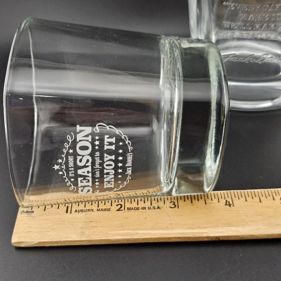 Jack Daniels Lowball Glass It's A Short Season Don't Forget To Enjoy It + other - Picture 10 of 10